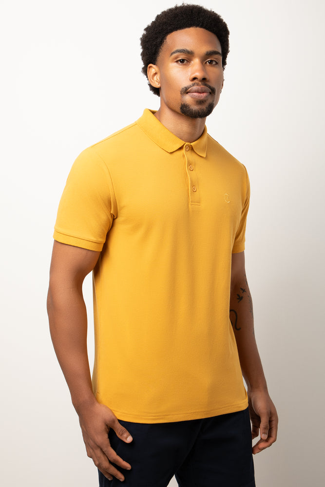 Short Sleeve Golfer Yellow