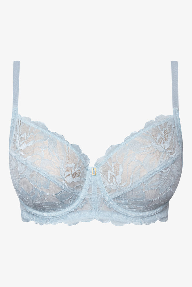 Plus Size 2 Pack Lace Non Padded Underwire Bras Navy And Blue