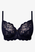 Plus Size 2 Pack Lace Non Padded Underwire Bras Navy And Blue (2)