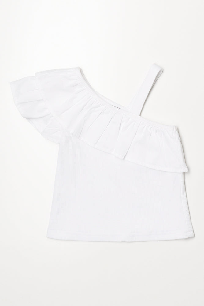 Frill Top White