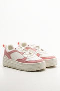 Butterfly Charm Sneakers Pink And White