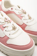 Butterfly Charm Sneakers Pink And White (2)