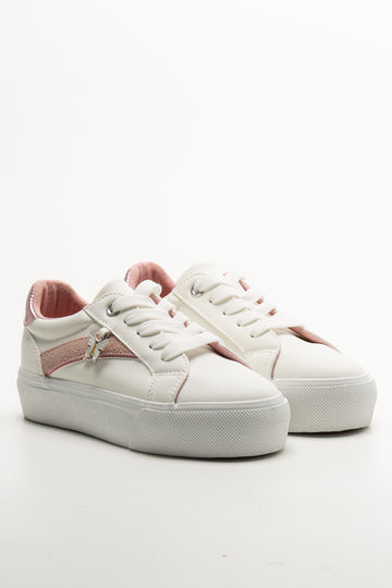 Butterfly Charm Sneakers White