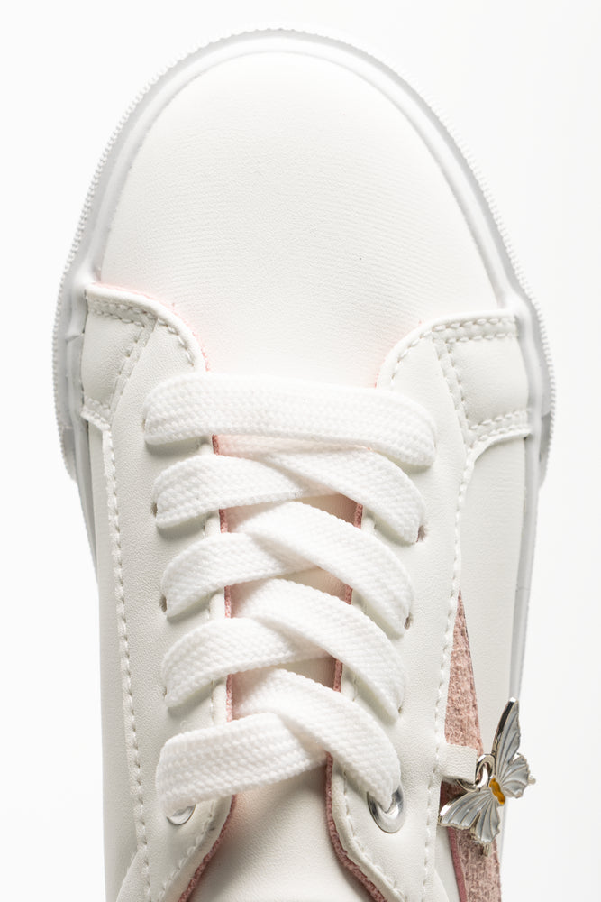 Butterfly Charm Sneakers White (4)