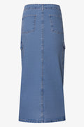 Utility Denim Skirt Blue (1)
