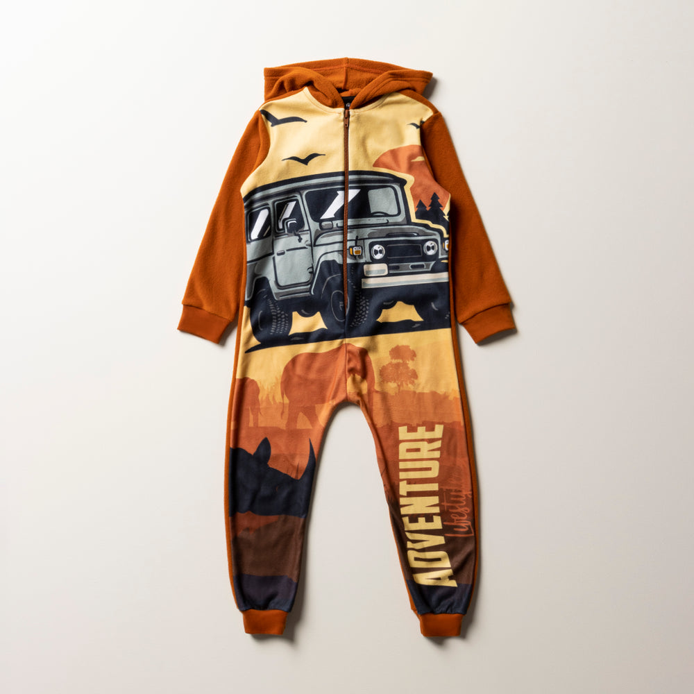Adventure Onesie Brown