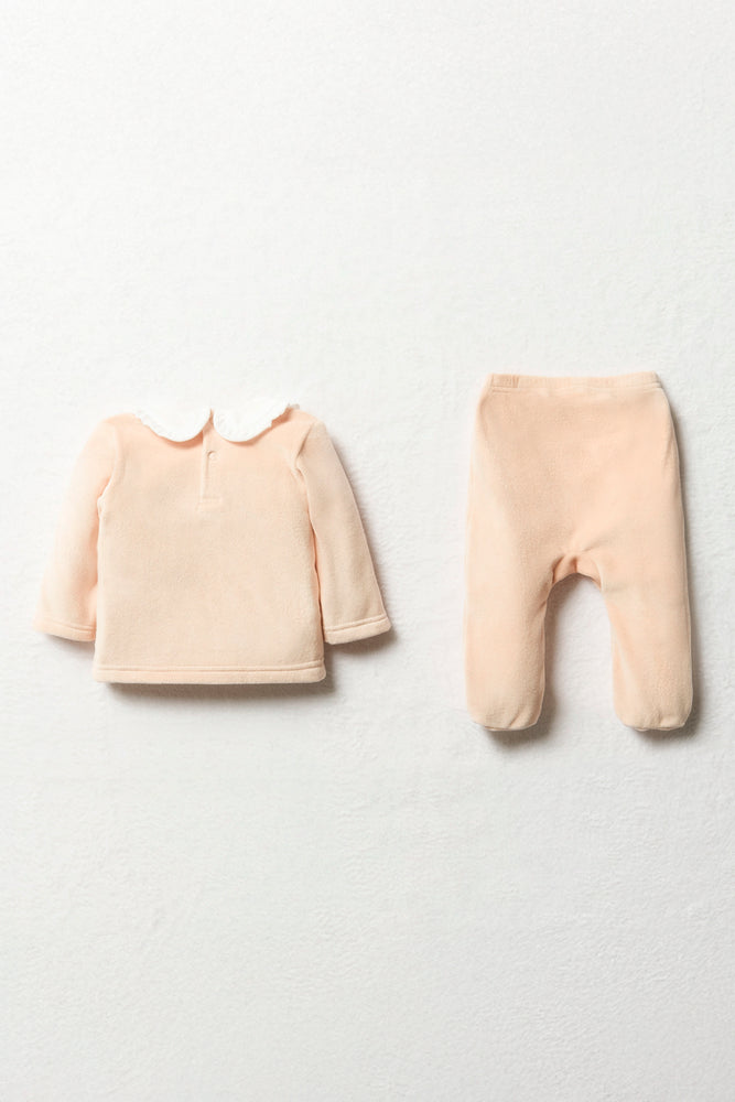 Velour Set Pink (3)
