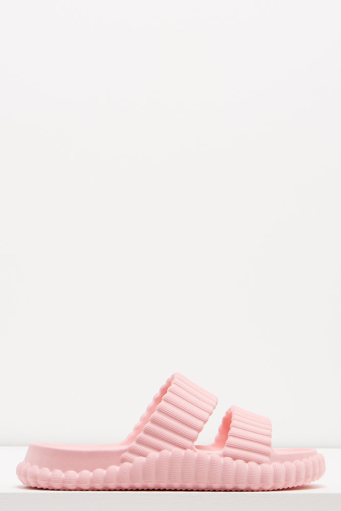Crinkle Slides Pink