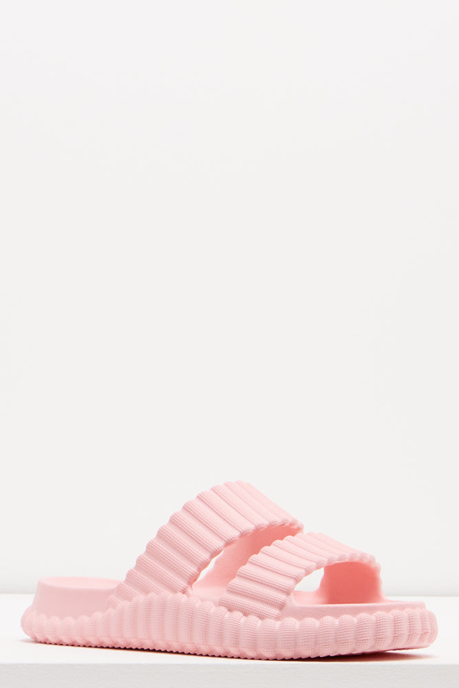 Crinkle Slides Pink