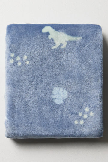 Dinosaur Blanket Blue