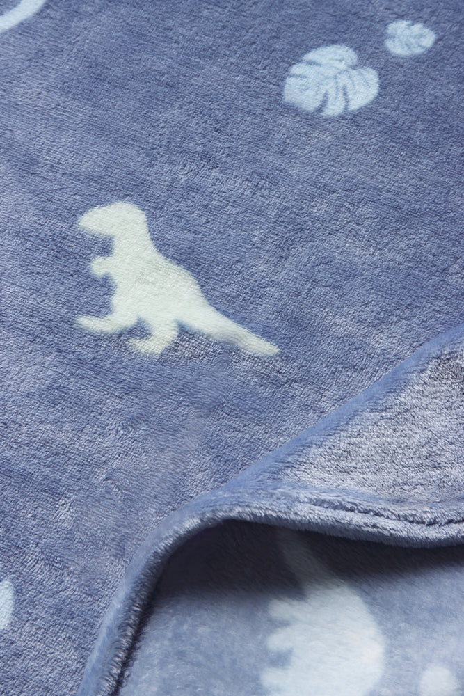 Dinosaur Blanket Blue (1)