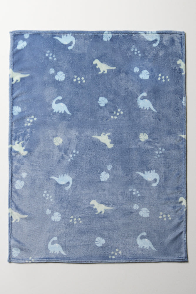 Dinosaur Blanket Blue (2)