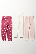 3 Pack Trackpants Pink, Burgundy And Grey (4)