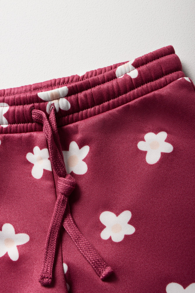 3 Pack Trackpants Pink, Burgundy And Grey