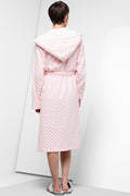 Spotty Hooded Gown Pink (2)
