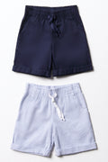 2 Pack Stripe Shorts Navy