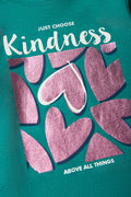 Hearts Long Sleeve T-Shirt Blue (1)