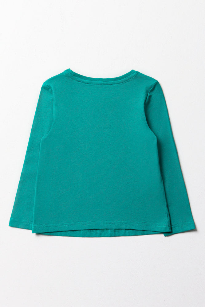 Hearts Long Sleeve T-Shirt Blue (2)