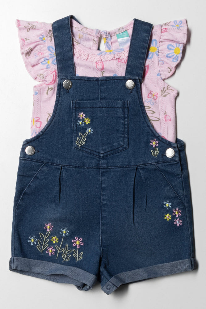 Dungaree Set Pink