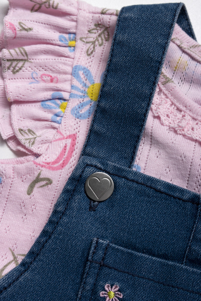 Dungaree Set Pink