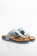 Cork Sandal Blue