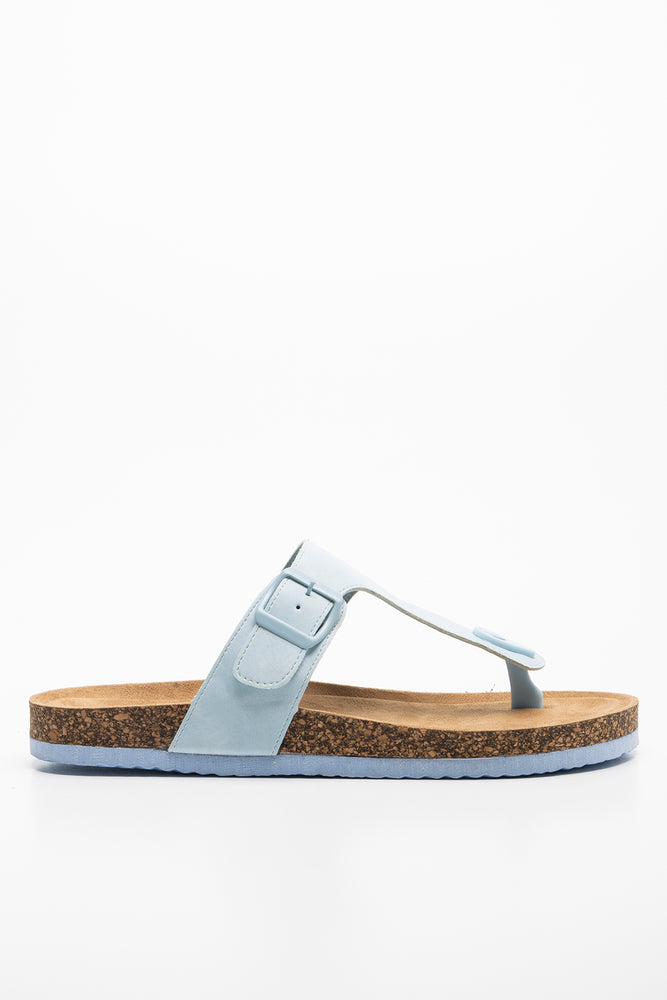 Cork Sandal Blue