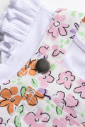 Dungaree With T-Shirt Set Pink (1)