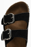 Double Strap Sandals Black (4)