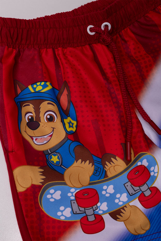 Paw Patrol Swim Shorts Red And Blue