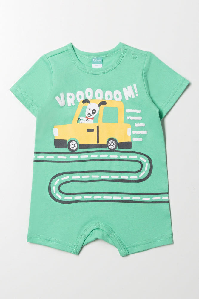 Vroom Romper Green