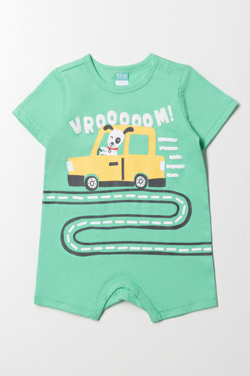 Vroom Romper Green