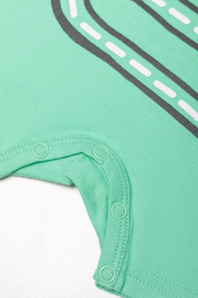 Vroom Romper Green (2)