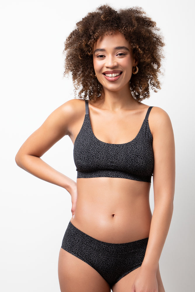 Animal Bonded Bralette Black