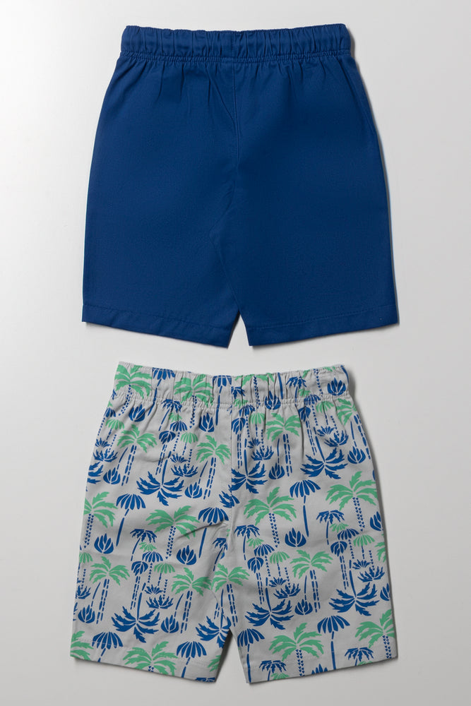 2 Pack Shorts Navy (2)