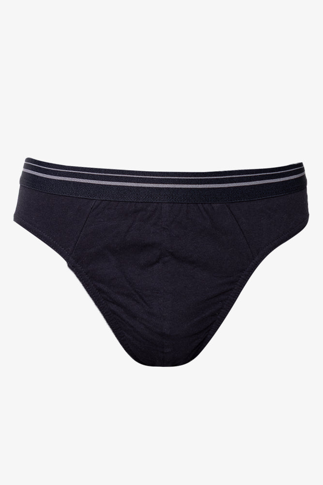 3 Pack Comfort Briefs Blue,Grey & Black