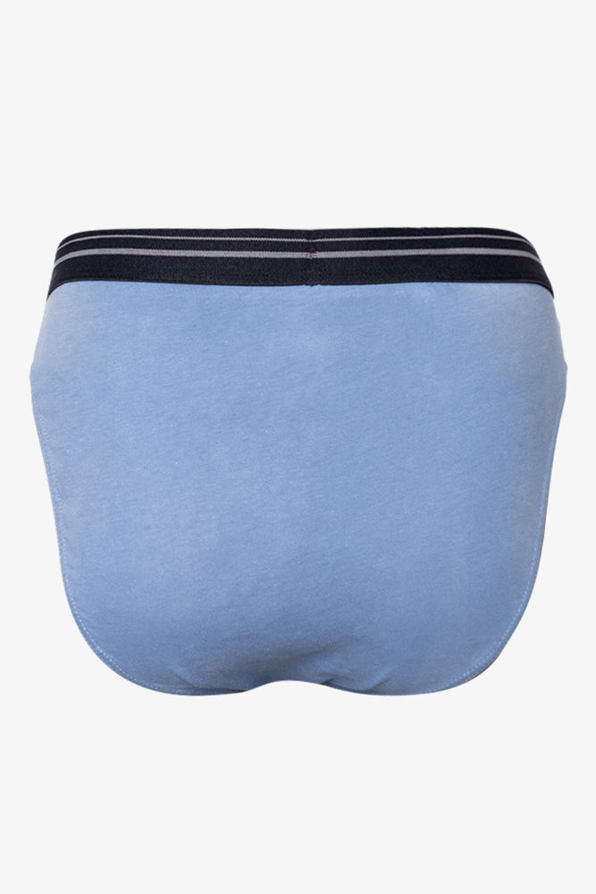 3 Pack Comfort Briefs Blue,Grey & Black (4)