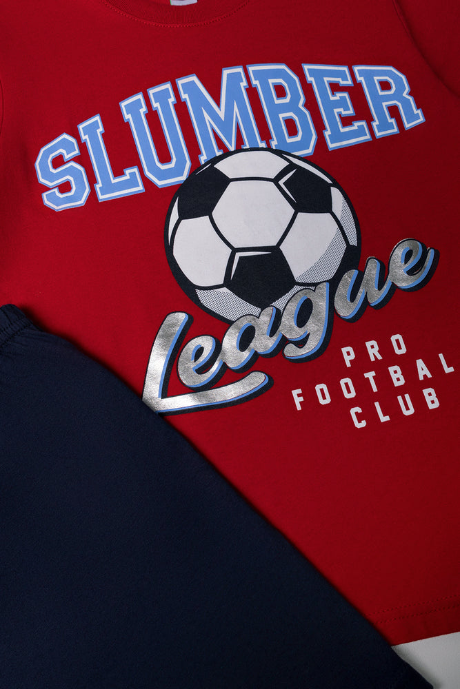 2 Pack Pyjamas Red And Navy (1)