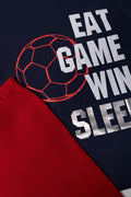 2 Pack Pyjamas Red And Navy (2)