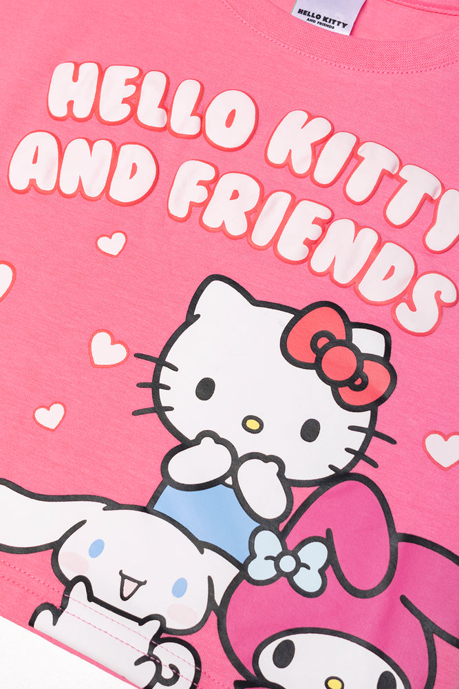 Hello Kitty T-Shirt And Skirt Set Pink