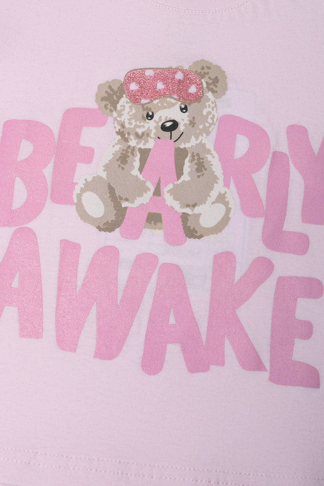 Bearly Awake Pyjamas Pink