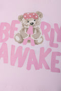 Bearly Awake Pyjamas Pink (1)