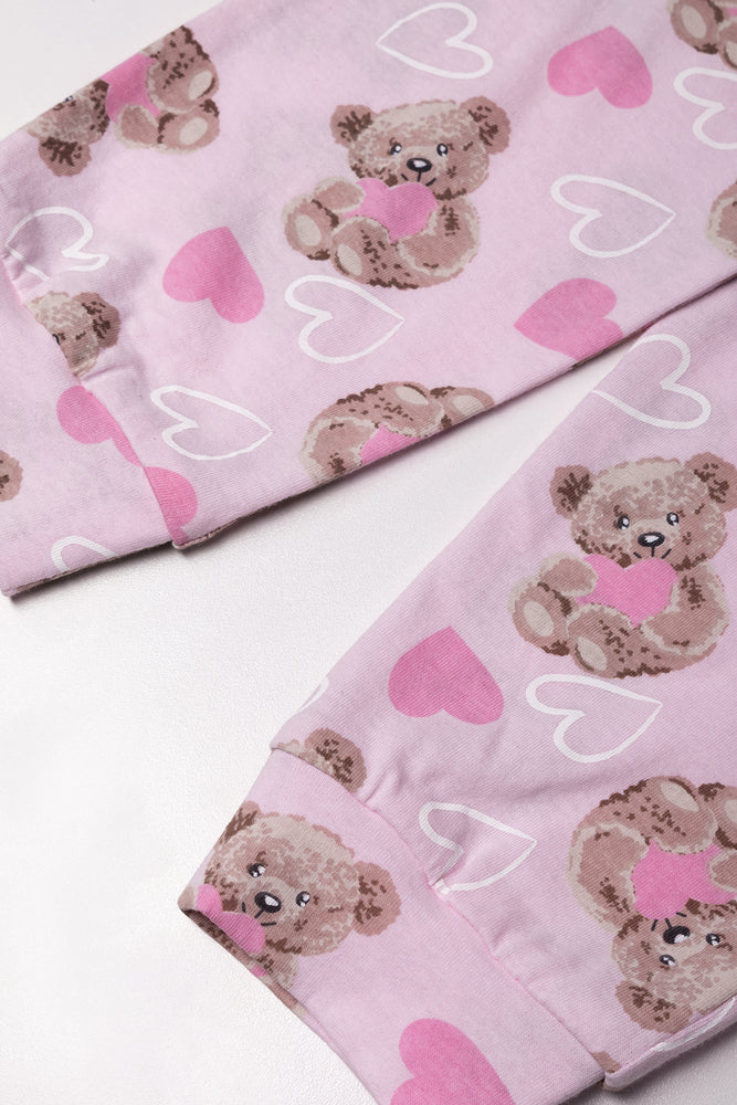 Bearly Awake Pyjamas Pink (2)