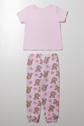 Bearly Awake Pyjamas Pink (3)