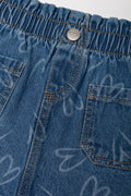 Hearts Denim Skirt Blue (1)