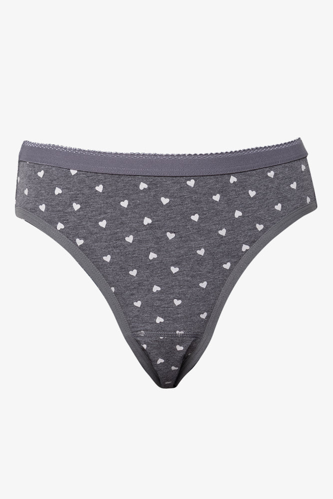 2 Pack Panties Black And Grey