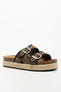 Espadrille Platform Sandal Black (1)