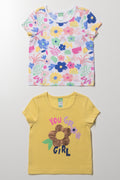 2 Pack T-Shirts Yellow Multi