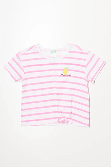 Front Tie T-Shirt White