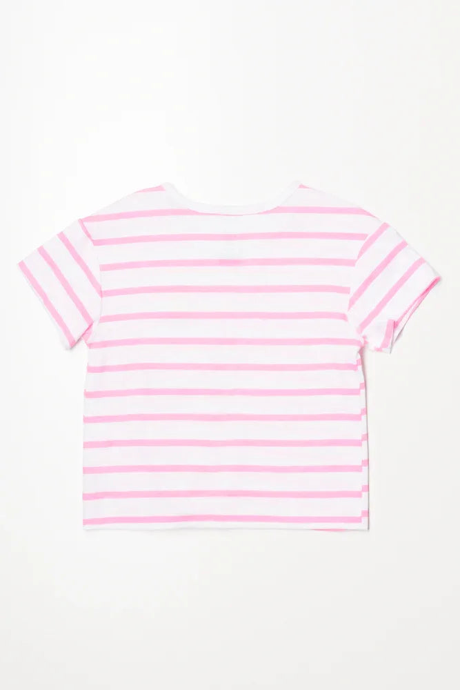 Front Tie T-Shirt White (2)