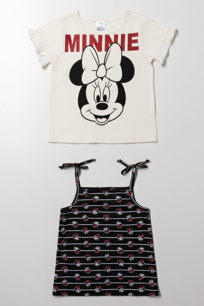 Minnie Mouse 2 Pack T-Shirts Black